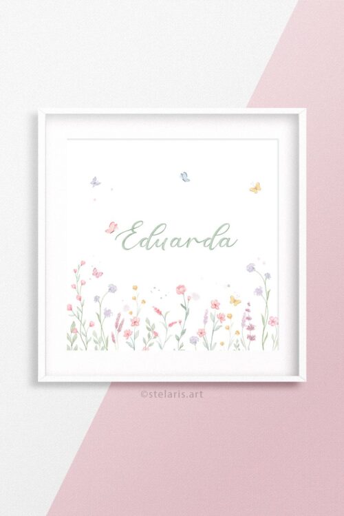 Nome com flores